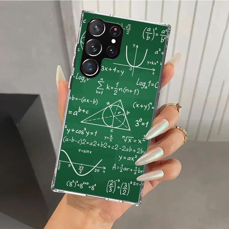 Physics Chemical Mathematics Phone Case for Samsung Galaxy S26 S24 S23 Ultra S25 Edge S22 S21 Plus S20 FE + Soft Print Shell Fun