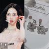 [Aespa Karina Earrings] Butterfly Fairy Huggies Earrings - Silver Color