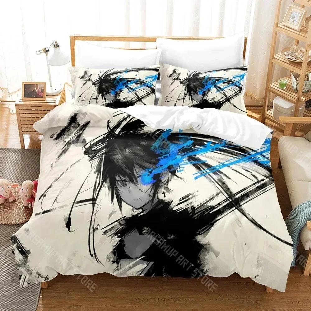 3D Print Black Rock Shooter Duvet Cover Single Double Size For Boys Girls Fashion Bedroom Decor Anime Bedding Set Soft Home