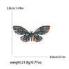 Rhinestone Butterfly Brooches for Women Unisex Enamel Insect Pins Banquet Party Backpack Gifts Jewelry Accessories