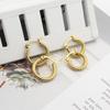 Small Grain Gold Hoop Earrings For Women Bijoux Summer Round Lady's Earrings Female Trendy Jewelry For Women High Quality Practical Daily Use