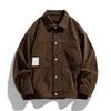 Men's autumn new jacket corduroy jacket Korean version trendy casual retro loose lapel men's top