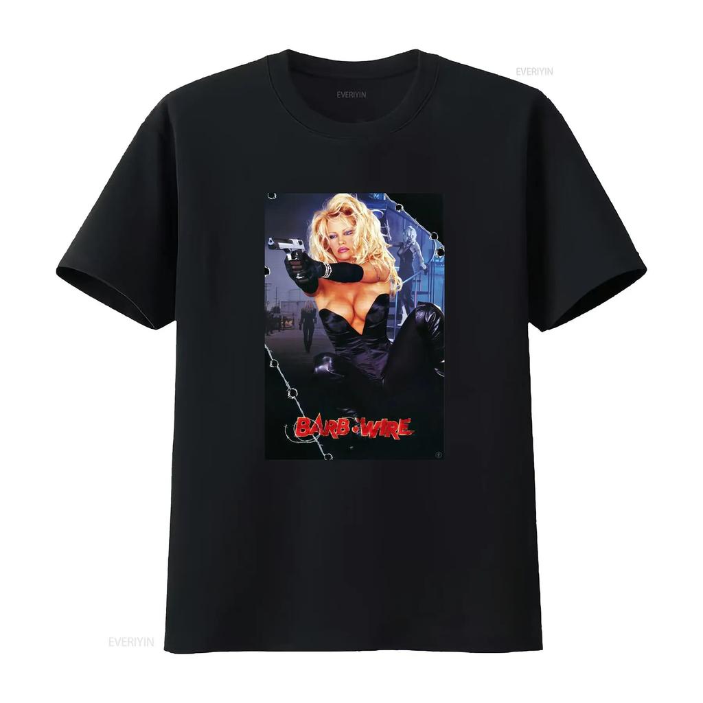 T-shirt Pamela Anderson Barb Wire Cotone per Donna Taglie dalla S alla 234XL LI1143 vintage Lavata Elasticizzata abbigliamento stilista moda ...