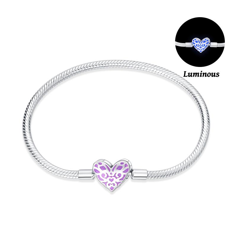 Armband Silber 925 Original 17-20CM Stern Mond Sonne Schmetterling Zirkon Feine Armbänder Passend für DIY Charms Geburtstags Schmuck Souvenir Geschenk