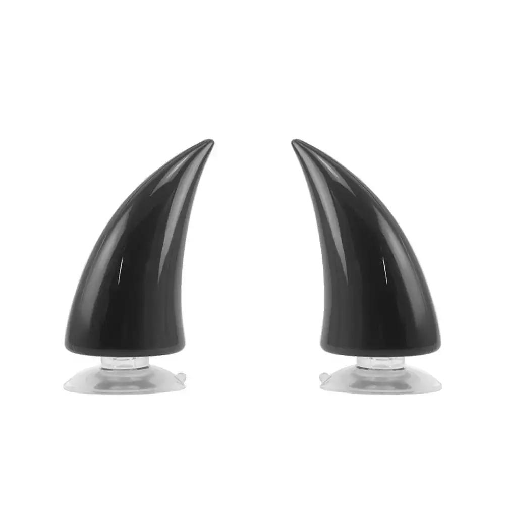 2Pcs Large Size Motorcycle Helmet Decoration Devil Horn Colorful Motorbike Bicycle Decoration Helmet Stickers Accessory