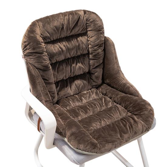 Seat Cushion with Removable Washable Cover Thick High-Resilience Filling Integrated Design Ergonomic Chair Cushion