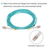Uxcell 8M Grünes Faser-Patch Multimode Duplex OM4 LSZH Glasfaser-Jumper für Netzwerk-Transceiver und Instrumentierungskabel, LC-LC