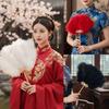 Dansprestatie Decoratieve Ambachtelijke Waaiers Cosplay Rekwisieten Cheongsam Dans Rekwisieten Bruiloft Accessoires
