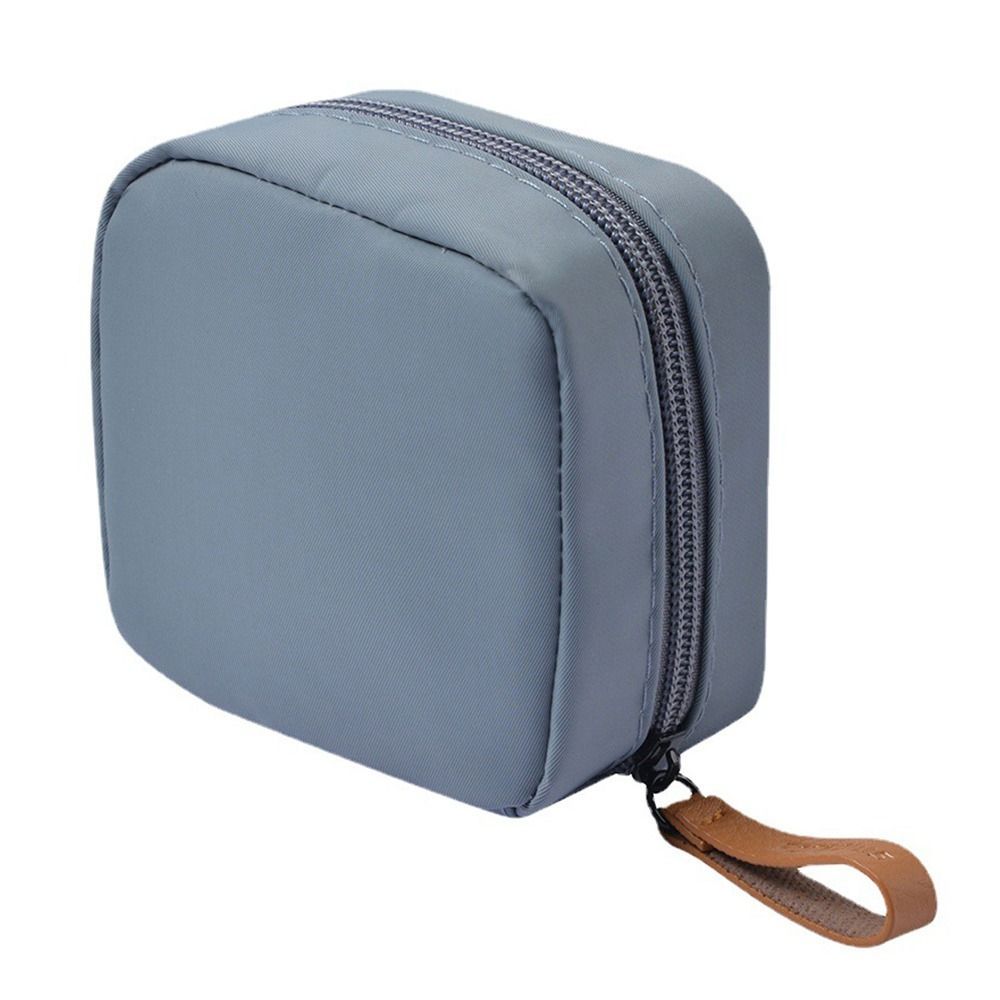 

Портативная многоцелевая маленькая косметичка, сумка для помады, гигиеническая сумка для хранения серый