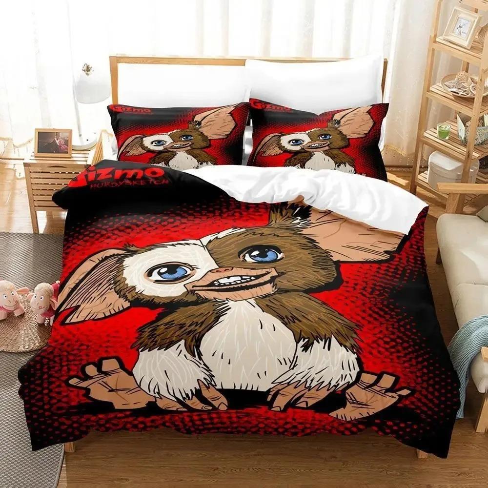 Comforter 3D Print Fashion Gremlins Bedding Set 3D Printed Suitable For Bedroom Kids Home Textile