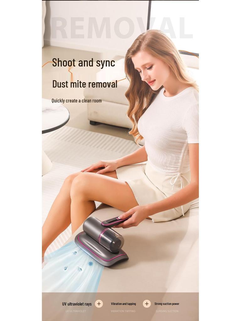 Wireless UV Vacuum Cleaner: High Suction Power, Efficient Mite Remover