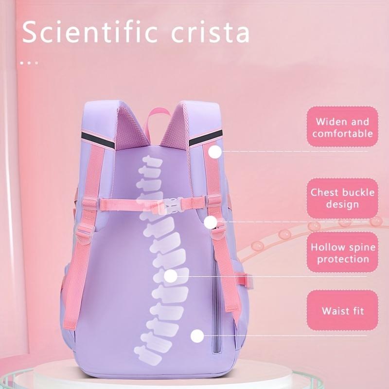 1pc New Cute Princess Style Little Rabbit Doll Backpack With Colorful Sequins, Primary School Girls Backpack, Cute Sweet Student Backpack