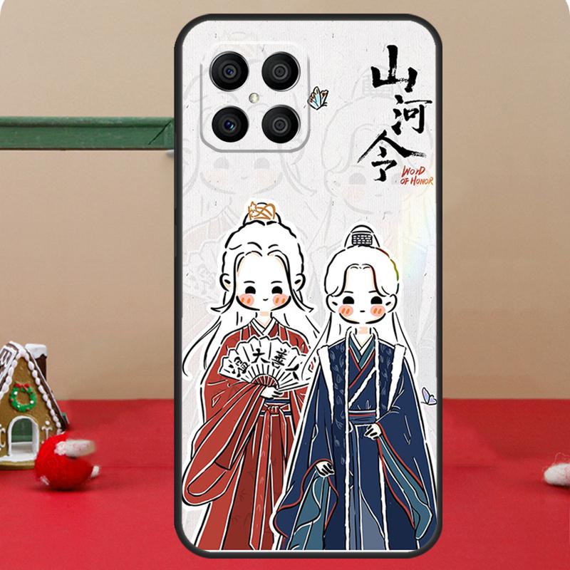 

СЛОВО ЧЕСТИ Shan He Ling мультяшный Чехол Для Honor Magic 8 5 6 7 Lite Honor 400 Pro 200 70 90 X8c X8b X9a X9b X9c X9d Win Чехол Honor 200 Lite