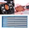 6pcs/set 2.35 Handle Tungsten Steel Engraving Cutter Electric Hollow Threading Machine Carving Tool