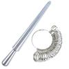 Metal HK/US/JP/UK/EU Ring Sizer Mandrel Rings Size Measure Tool Finger Gauge Kit Jewellery Sizing Tools for Men Women Steel