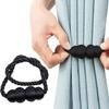 2PCS Gourd Shaped Curtain Buckle Handmade Curtain Clip Magnetic Curtain Tieback Home Decor