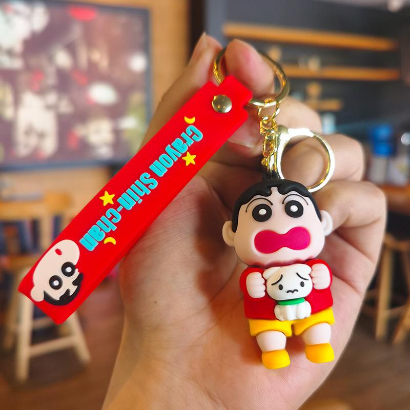 New Crayon Shinchan Keychain Cartoon Japanese Anime Cute Couple's Bag Car Keychain Accessory Cute Personalized Gifts Y2k Fashion