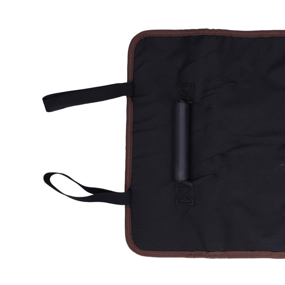 

22 Pockets Tool Roll Bag Portable Tool Storage Bag Durable Wrench Roll Up Bag Plumber чёрный