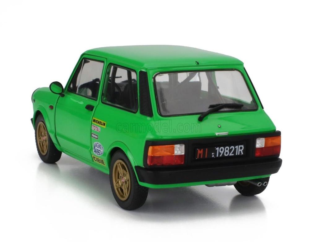 Solido Autobianchi A112 Abarth MKV 1980 (Green) 1/18 Scale Diecast Model Car
