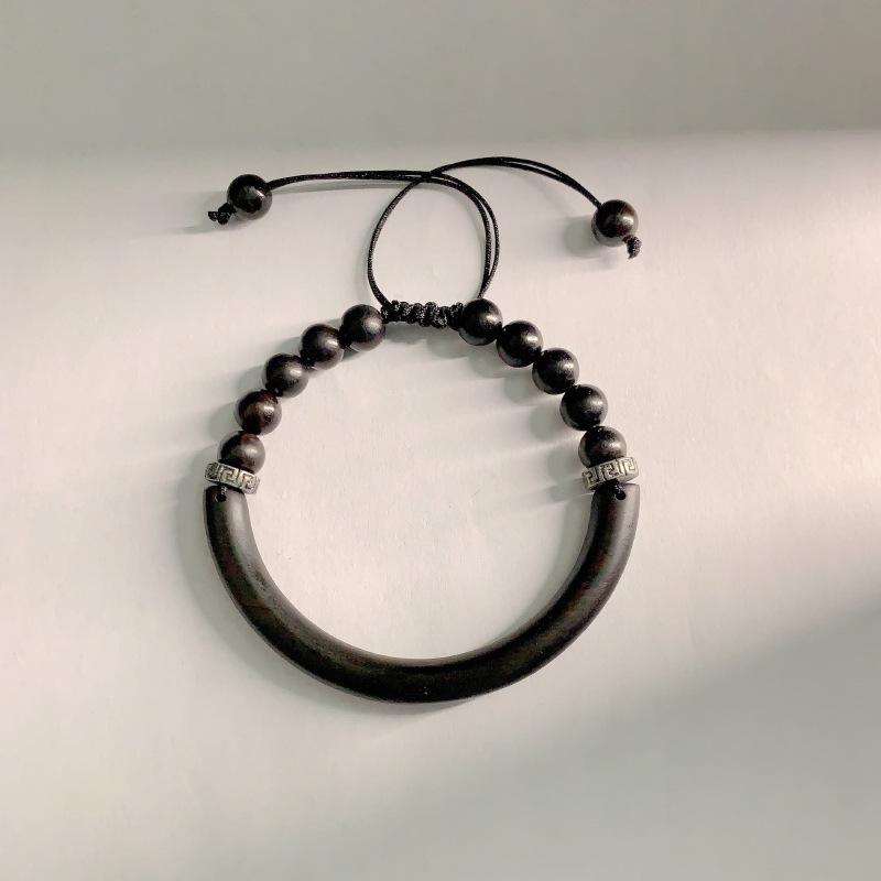 JYL TS Bracelet  Eye Style Enhances Wisdom & Nostalgia Ebony 20CM желтый оранжевый