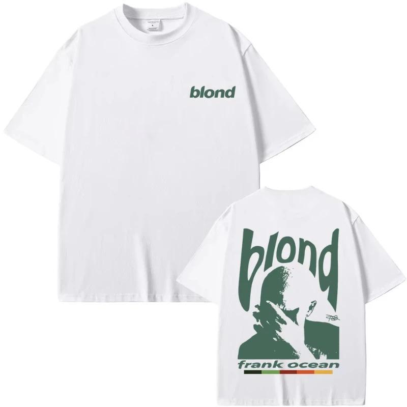 Rapper Frank Ocean Graphic TShirt Hip Hop Blonde Album TShirt Fashion Loose Pure Cotton TShirt Women And Unisex Tshirt