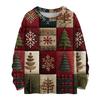 Women's Casual Long Sleeve Woolen Christmas Sweatshirt Fall  Vacation Long Sleeve Pullover
