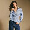 Women S Vintage Plaid Fitted Waist Long Sleeve Shirt