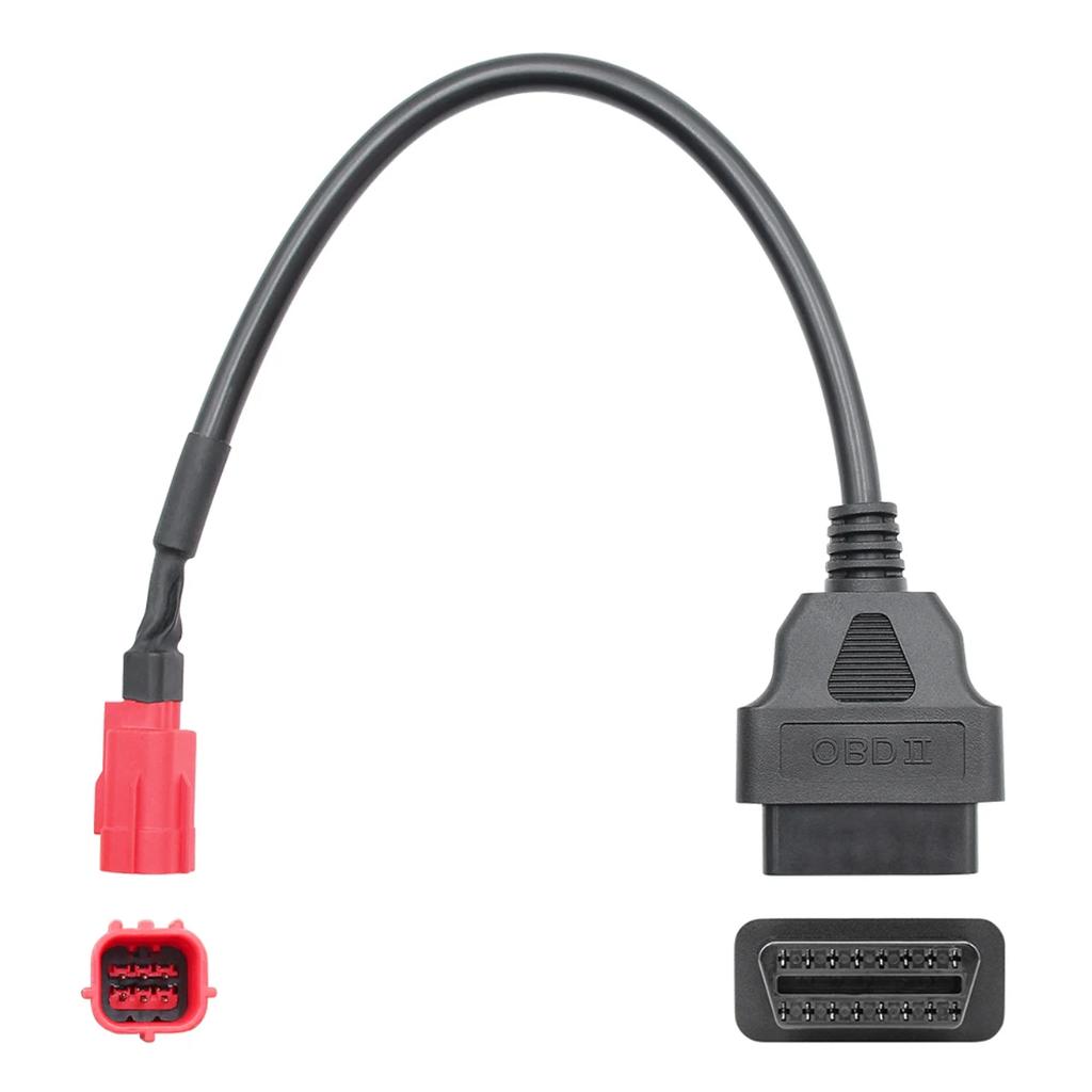 OBD2 Kabel für Honda 4Pin 6Pin Motorrad zu OBDII 16 Pin Kabel 4 Pin/6 Pin Stecker Kabel Motorrad Diagnose Verlängerungskabel