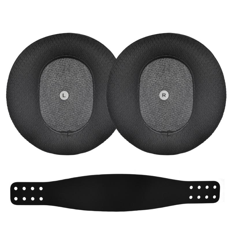 

Breathable Ear Pads Headband Easy Installation for Headsets Earpads Prolonged Use Home Entertainment Office Meeting