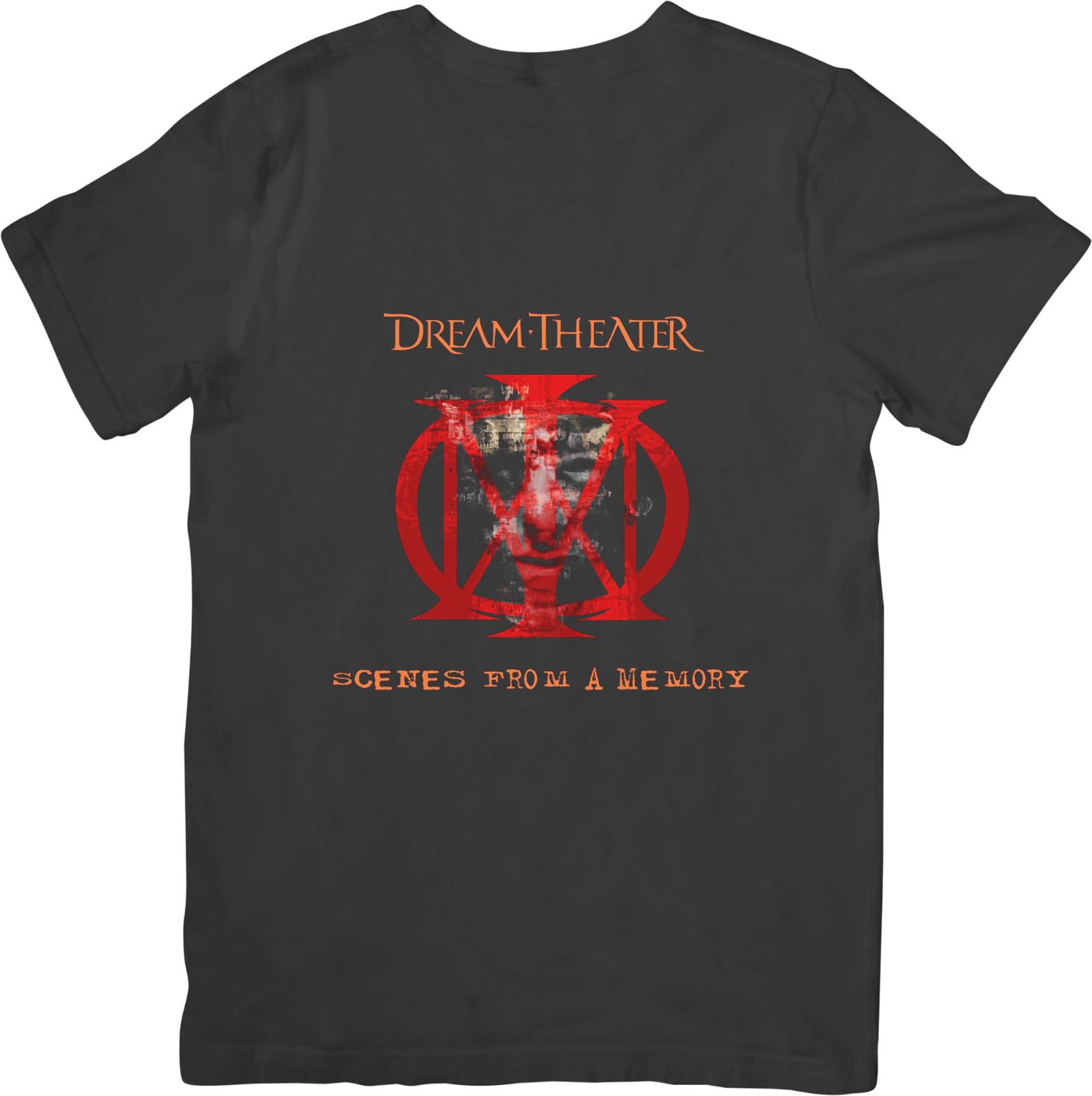 Dream Theater Music Unisex Fit for Men  Women Quality Cotton T-Shirt Black L