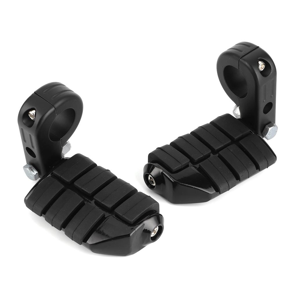 Pair of 1.25in Foot Pegs Footrest with Mounting Brackets Universal for Honda ATV Scooter UTV