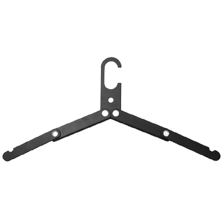 Tragbarer Kleiderbügel Kleiderbügel Aluminiumlegierung Multifunktion Faltbarer Bügel