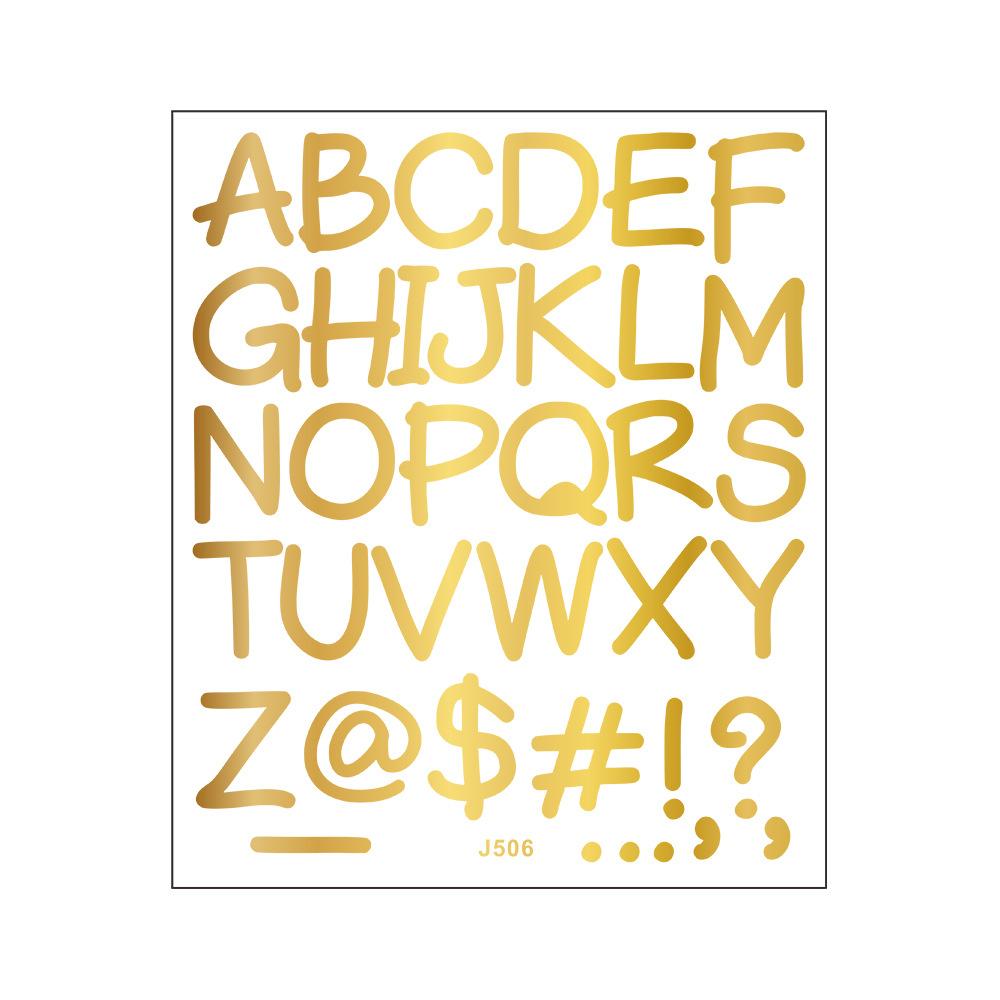 Colorful Creative Capital English Letter Combination Diy Notebook Beautification and Decoration Stickers