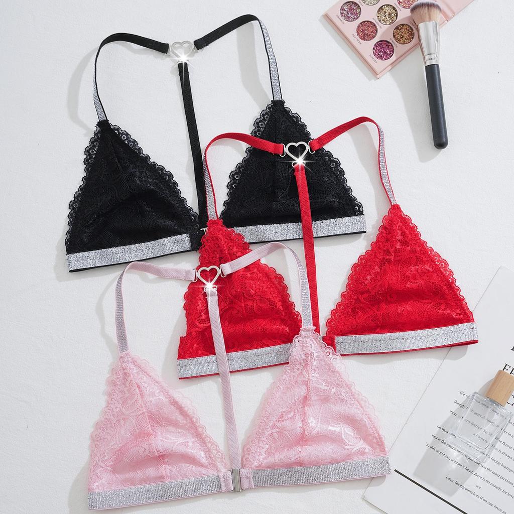 Sexy Backless Women Bras Party Underwear Fashion Female Lingerie Breathable Camisole Removable Bra Front Button Women's Lingerie