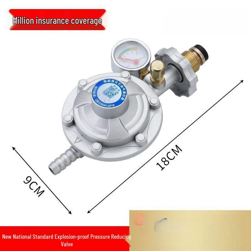 Household Gas Cylinder Safety Valve - Automatic Shut-Off & Pressure Reducing Valve