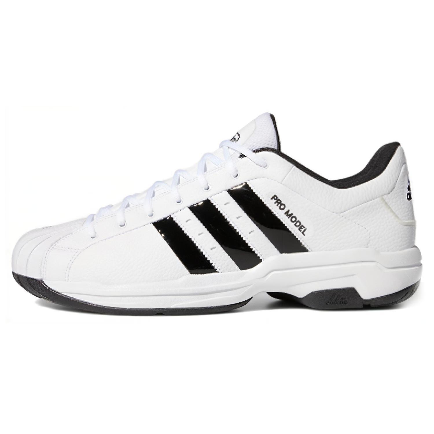 

новые adidas Pro Model 2G Low Белые Черные 46