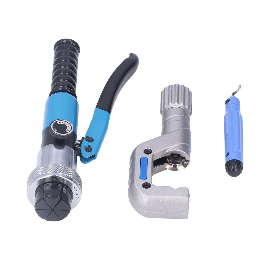 Hydraulic Tube Expander Tool Kit Compact Swaging with Cutter for 3 8 to 1‑5 8in Pipes CT‑300L