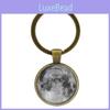 Elegant Moonstone Keychain Chic Zinc Alloy Keyring For Bags And Accessories In Silver
