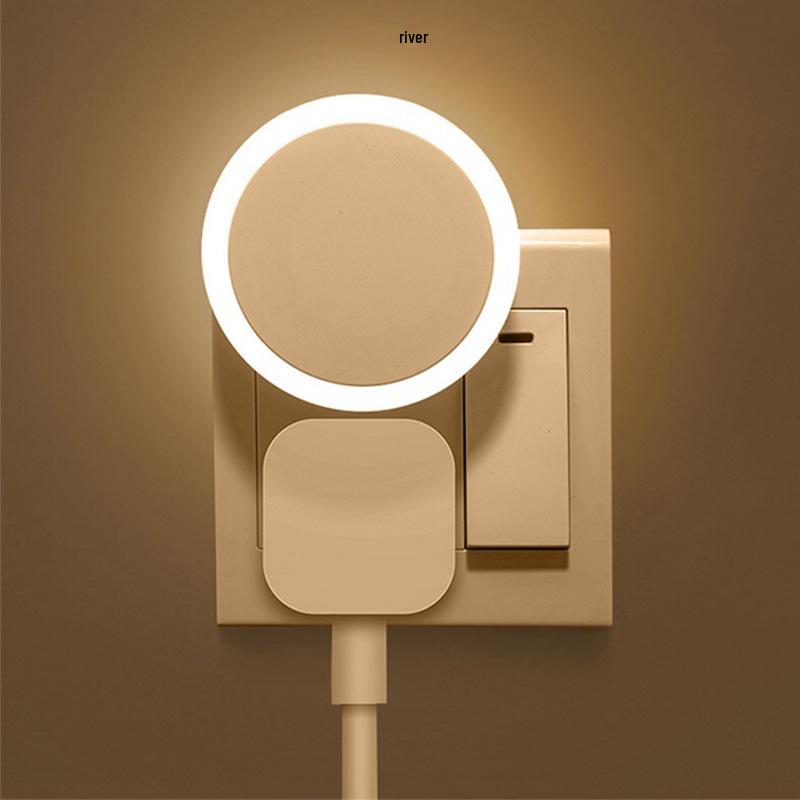 LED Night Light: Automatic Charging & Intelligent Light Control for Breastfeeding