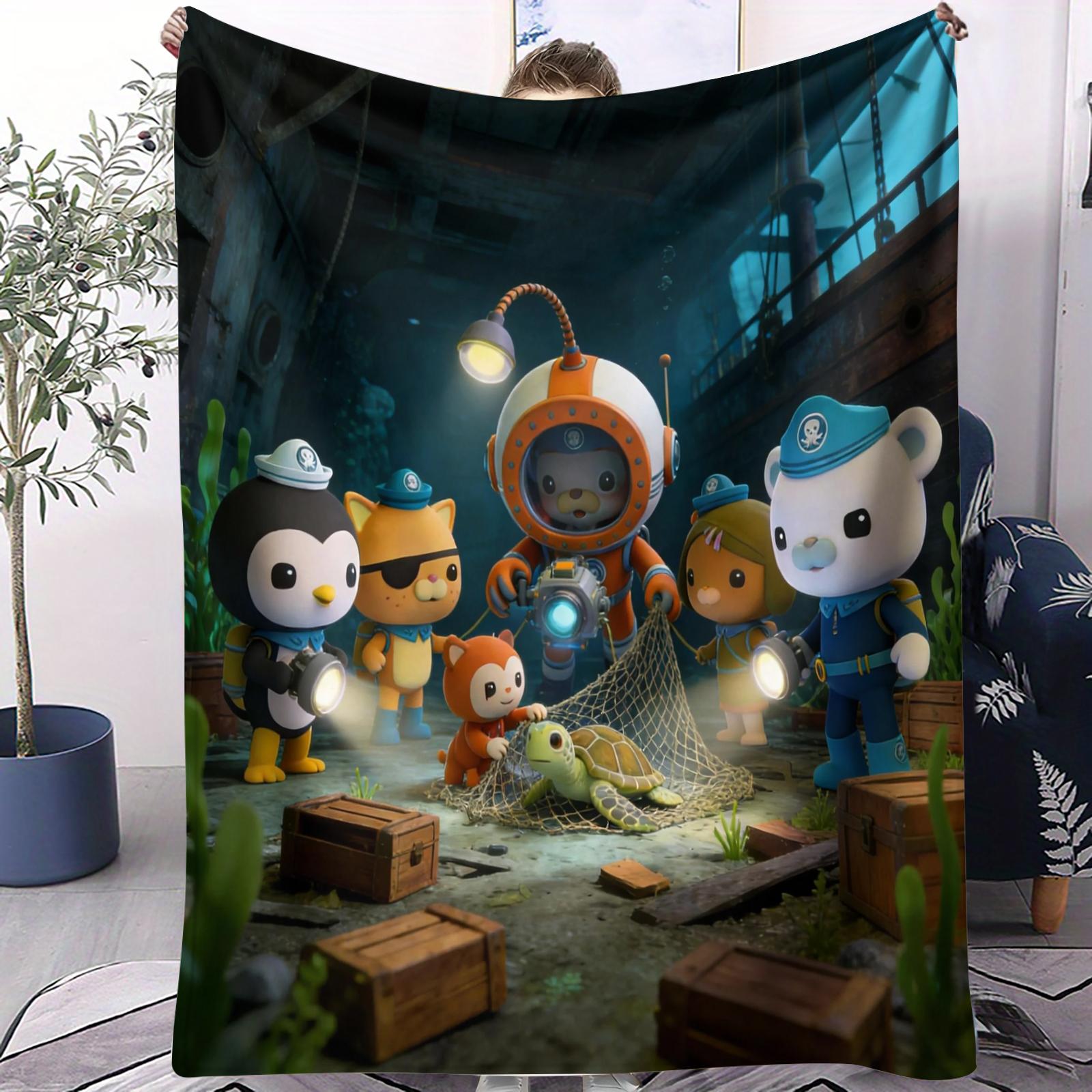 

Hot Bestseller Octonauts Small Cover Blanket All Season Soft Comfortable For Bed Bedroom Dorm Sofa Lunch Camping Kids Gift Decor 70x100cm