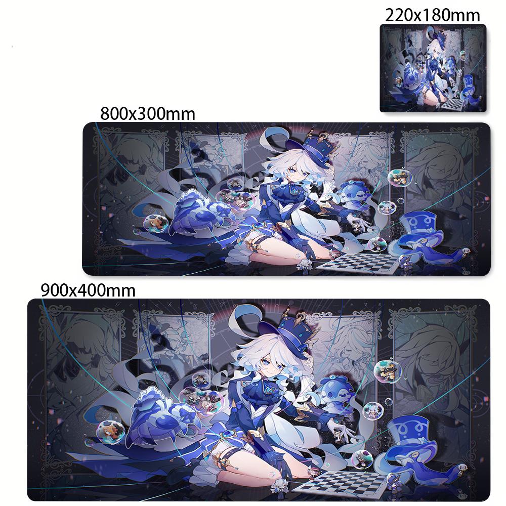 Furina Focalors Mouse Pad Genshin Impact Large Xxl Mousepad Computer Keyboard Padding Anime Gaming Genshin Accessories Desk Mat