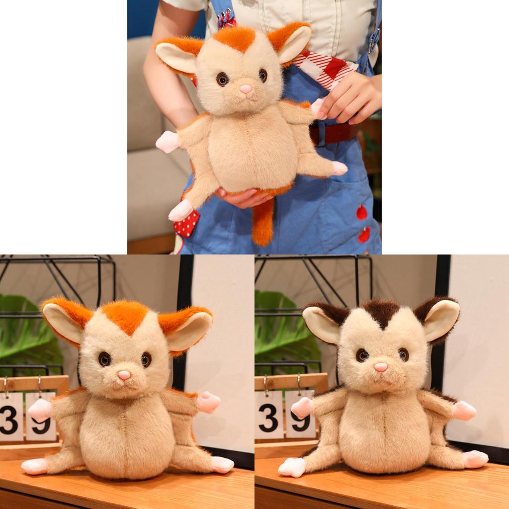 Plush Sugar Glider Toy Animal Zoo Souvenir Soft Stuffed Animal For Kids And Adults