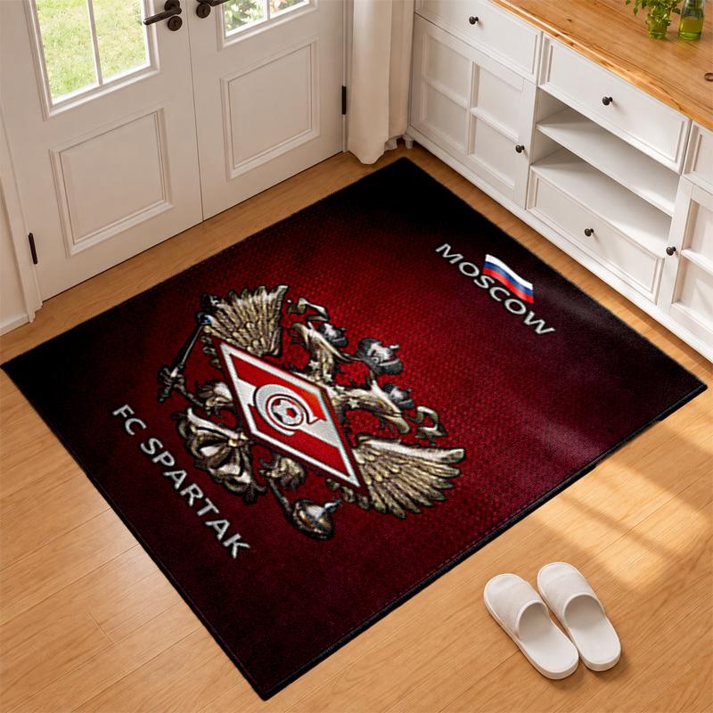 FC Spartak Moscow Carpet Door Mat for Living Room or Bedroom Protective Mat Under Chair Office Decoration Christmas Gift Birthday Present