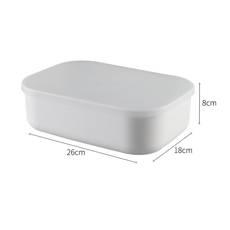 

Durable Japanese Storage Box: Drop-Resistant, Food-Grade Plastic for Clothes & Kitchen Organization White Lid Only