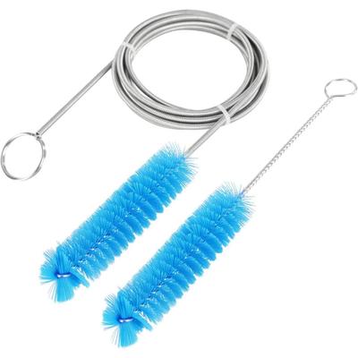 CPAP-Schlauchreinigungsbürste – 2,1 m flexibel + 17,8 cm praktische Bürste mit Edelstahldrahtborsten – passend für Standardschläuche mit 22 mm Durchmesser