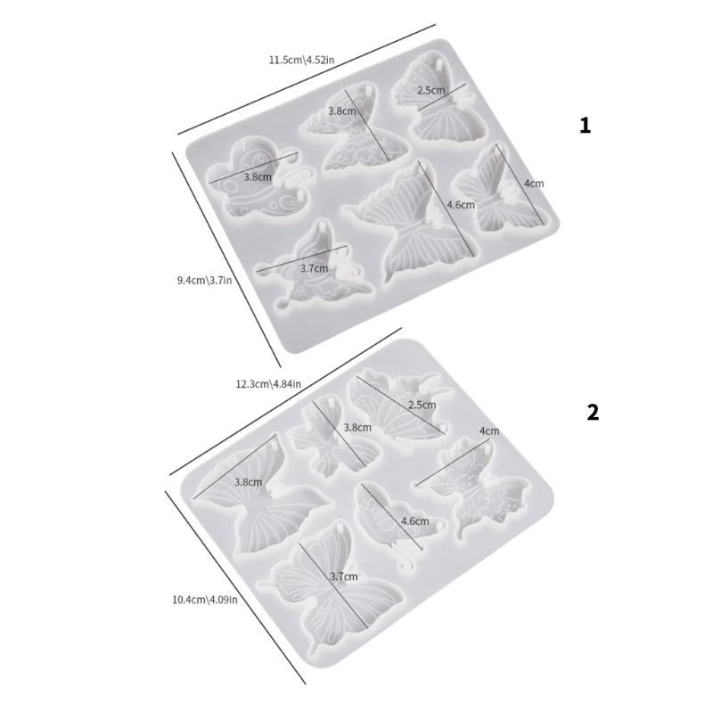 Portable Creative Bowknot Designs Sturdy Silicone Molds Craft Supplies for Earring Crafting High Temperature Resistant
