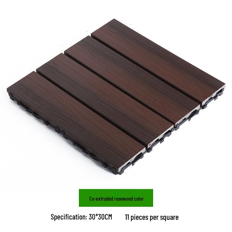 Waterproof WPC Balcony & Garden Flooring - Easy Snap-On, Anti-Corrosion, Ideal for Outdoors & Indoors.