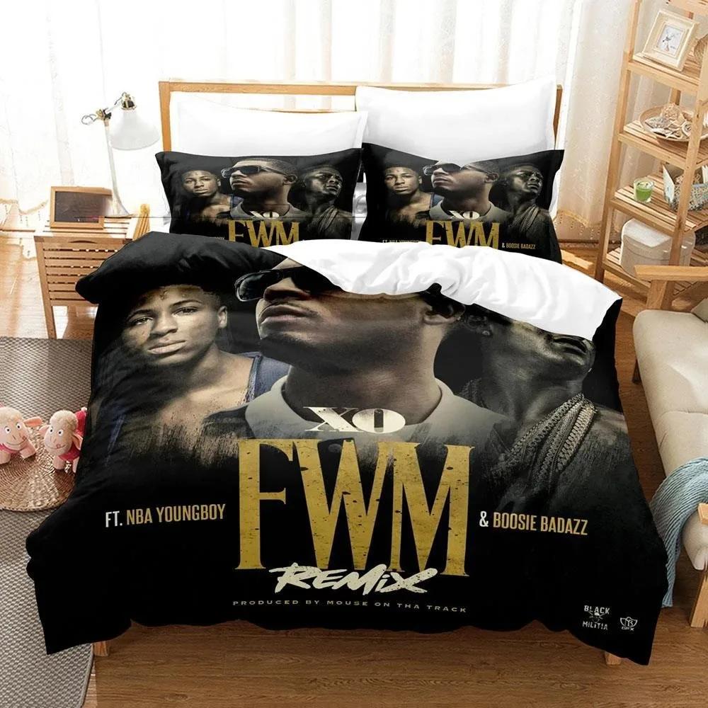Rap YoungBoy Never Broke Again Bettwäsche-Set Einzelbett Twin Full Queen King Size Bett-Set Aldult Kind Schlafzimmer Bettbezug-Sets 3D-Druck