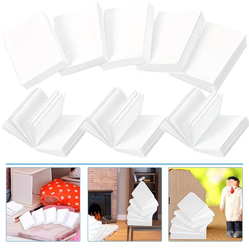 20-200Pcs Miniature Blank Books For Dollhouse, Small Page-Turning Books Portable Notepad Drawing Journaling Quick Notes