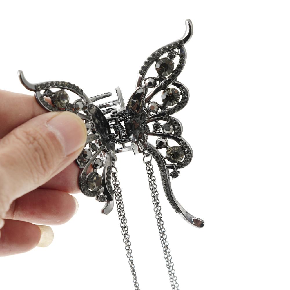 Купить Простая однотонная заколка для волос в виде бабочки из полого ...